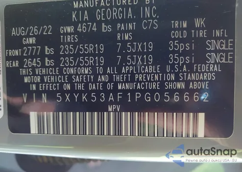 2023 Kia Sportage Sx-Prestige from USA, damaged, VIN 5XYK53AF1PG056662